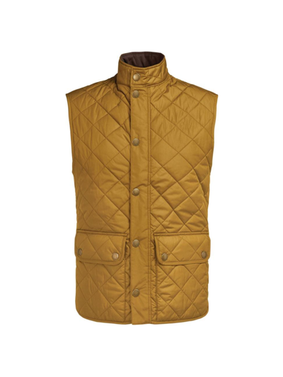 Shop Barbour Men's Lowerdale Quilted Gilet In Washed Ochre