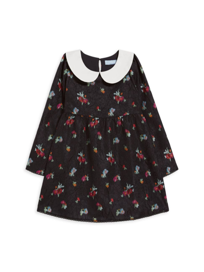 Shop Hill House Home Little Kid's & Kid's Tiny Lottie Dress In Black Ikat