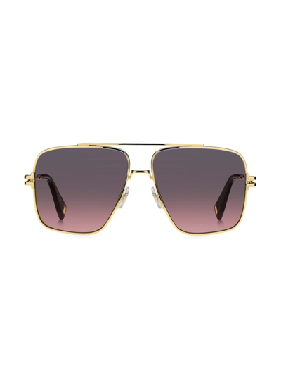 Shop Marc Jacobs Women's Mj 1091/n/s 59mm Square Sunglasses In Gold Pink Multi