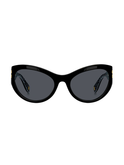 Shop Marc Jacobs Women's Mj 1087/s 61mm Round Sunglasses In Black