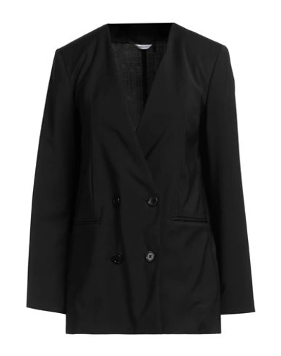 Shop Manuel Ritz Woman Blazer Black Size 4 Polyester, Wool, Elastane