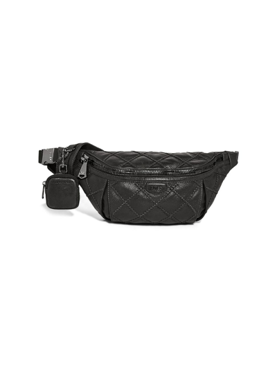 Shop Aimee Kestenberg Women's Outta Here Leather Large Sling Bag In Black Laced Vintage