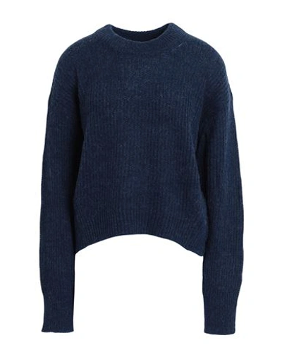 Shop Jjxx By Jack & Jones Woman Sweater Navy Blue Size L Acrylic, Nylon, Wool, Alpaca Wool