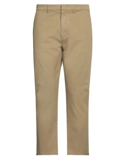 Shop Pence Man Pants Military Green Size 34 Cotton, Elastane