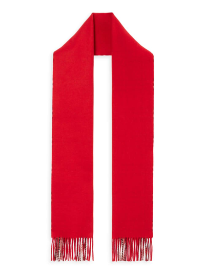 Shop Burberry Women's Vintage Check Cashmere Scarf In Bright Red