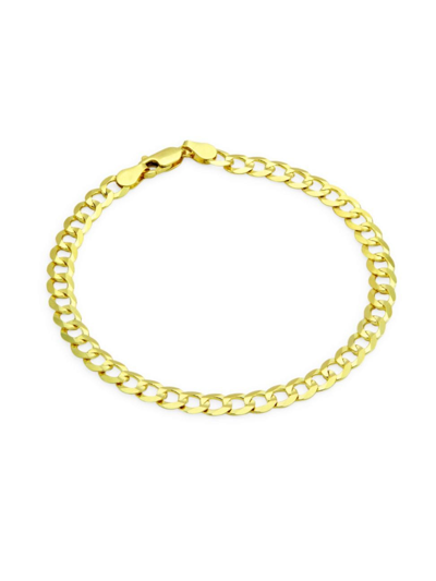 Shop Saks Fifth Avenue Men's Collection 14k Yellow Gold Comfort Curb Bracelet