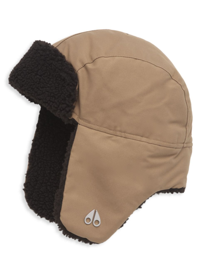 Shop Moose Knuckles Men's Sport Quebec Trapper Hat In Woodsmoke