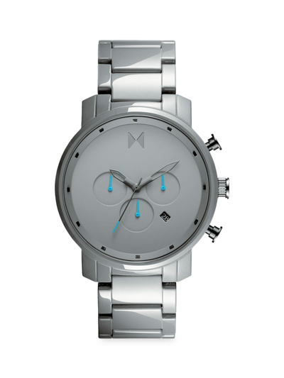 Shop Mvmt Men's Ceramic & Stainless Steel Chronograph Watch In Grey