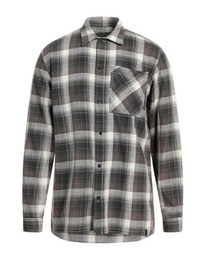Shop Jack & Jones Man Shirt Grey Size M Cotton