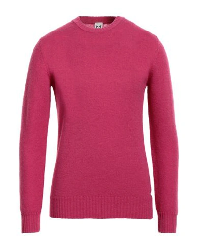 Shop Molo Eleven Man Sweater Magenta Size Xxl Wool, Polyamide