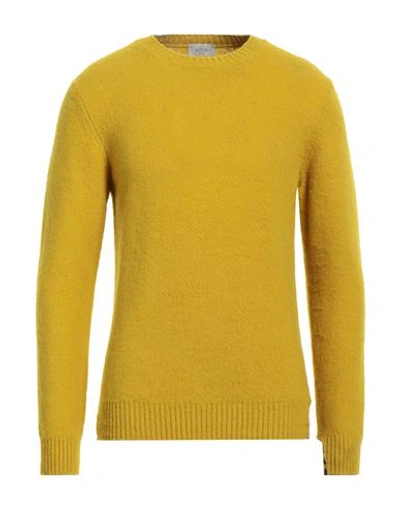 Shop Altea Man Sweater Yellow Size M Virgin Wool, Polyamide