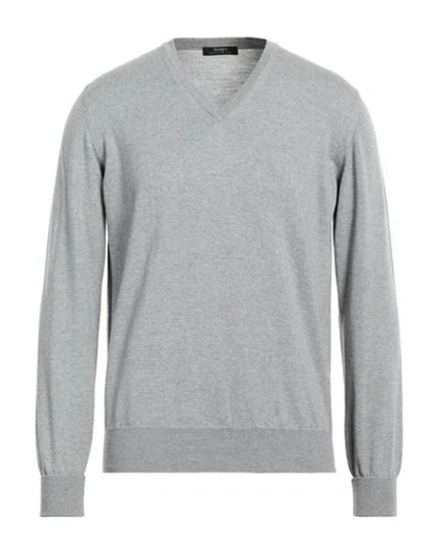 Shop Alpha Studio Man Sweater Light Grey Size 44 Merino Wool, Lambskin