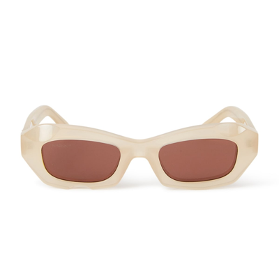 Shop Off-white Venezia Sand Sunglasses In Beige