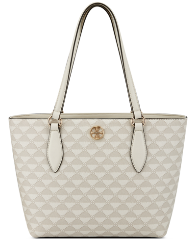 Shop Nine West Kyelle Large Tote In Pumice Logo