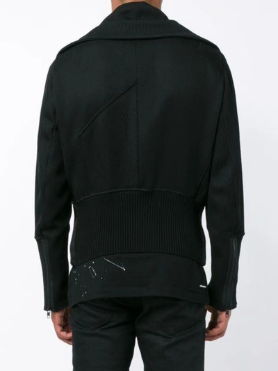 Shop Ann Demeulemeester Ribbed Detail Jacket