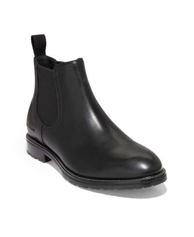 Shop Cole Haan Men's Berkshire Chelsea Boots In Black