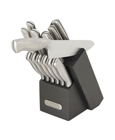 Shop Farberware Edgekeeper 15-piece Cutlery Set In Charcoal