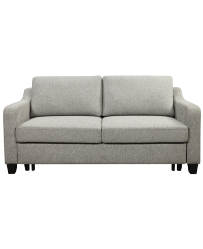 Shop Abbyson Living Marley 70.7" Stain-resistant Polyester Sleeper Sofa In Gray