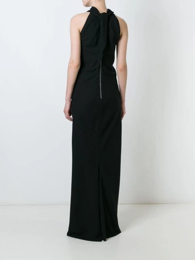 Shop Rick Owens Sleeveless Column Dress In Black