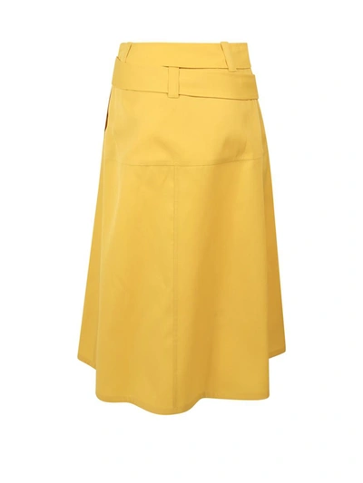 Shop Jil Sander Skirt In Yellow