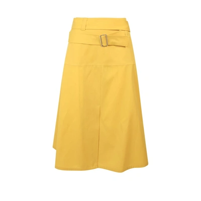 Shop Jil Sander Skirt In Yellow