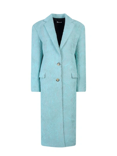 Shop Krizia Coat In Blue