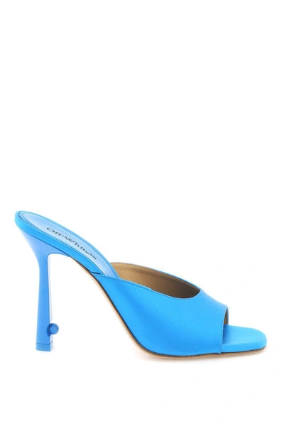 Shop Off-white 'pop' Lollipop' Mules In Blue