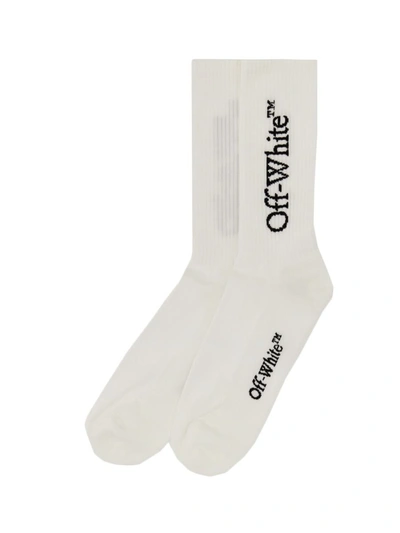 Shop Off-white Socks With Logo