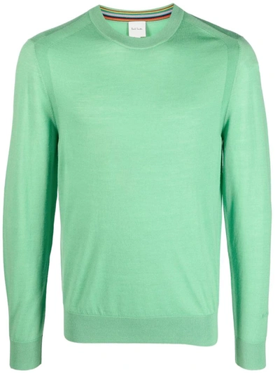Shop Paul Smith Mens Sweater Crew Neck Clothing In Green