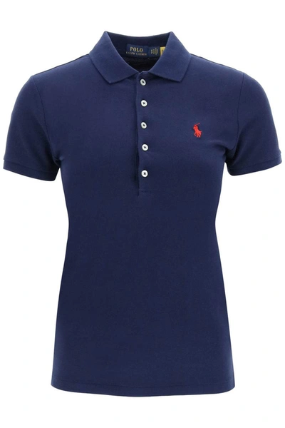 Shop Polo Ralph Lauren Slim Fit Polo Shirt In Blue