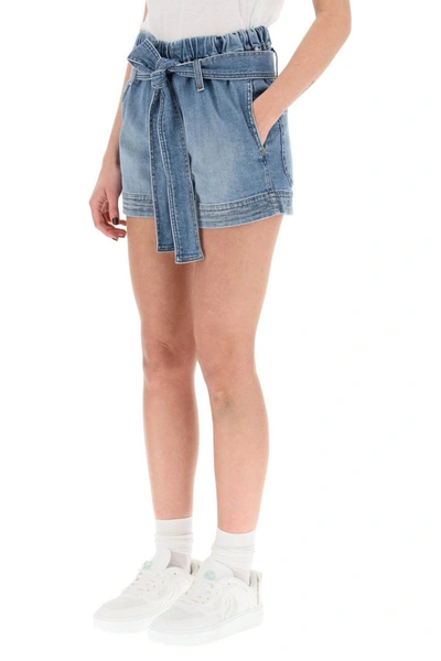 Shop Stella Mccartney Denim Shorts In Blue
