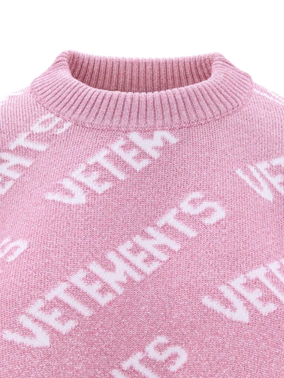 Shop Vetements Sweater In Pink