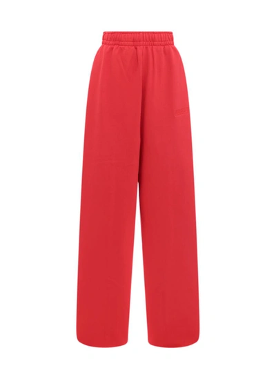 Shop Vetements Trouser In Red