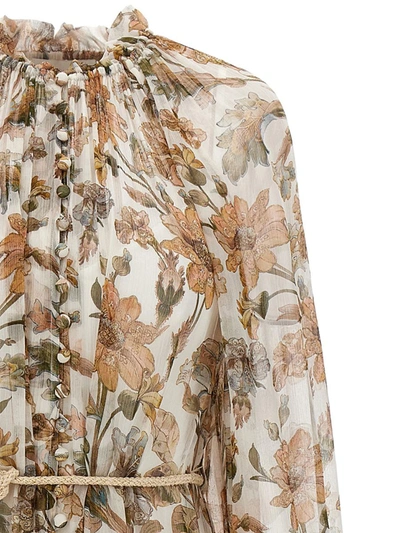 Shop Zimmermann Chintz Dress In Multicolor