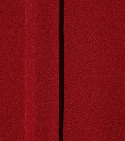 Shop Valentino Silk Cape Blouse In Red