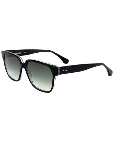Shop Sandro Women's Sd6029 55mm Sunglasses In Black