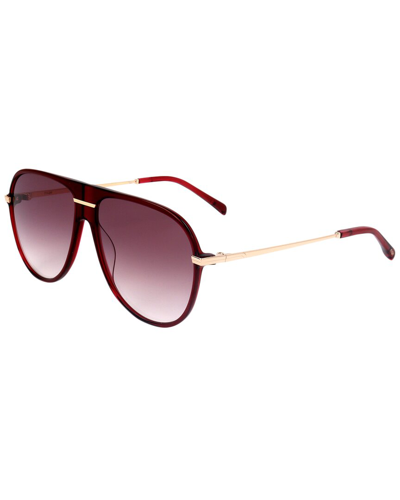 Shop Maje Women's Mj5010 56mm Sunglasses In Red