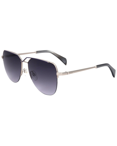 Shop Maje Women's Mj7001 54mm Sunglasses In Silver