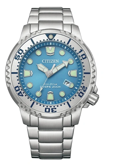 Shop Citizen Promaster Dive Eco-drive Light Blue Dial Men's Watch Bn0165-55l