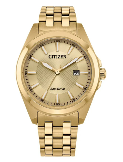 Shop Citizen Peyten Eco-drive Champagne Dial Men's Watch Bm7532-54p In Champagne / Gold Tone
