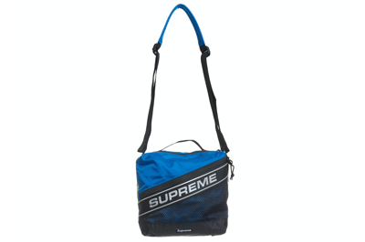 Pre-owned Supreme Logo Tote Bag Blue