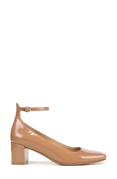 Shop Naturalizer Karina Ankle Strap Pump In Cafe Brown Patent Leather