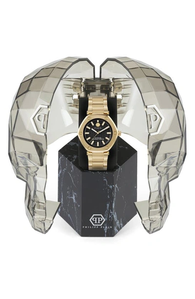 Shop Philipp Plein The Hexagon Bracelet Watch, 38mm In Ip Yellow Gold