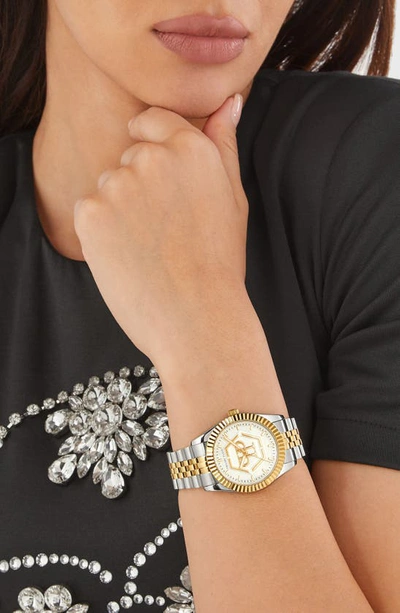 Philipp Plein Date Superlative Bracelet Watch In Two Tone