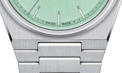 Tissot Unisex Swiss Prx Stainless Steel Bracelet Watch 35mm In Grey