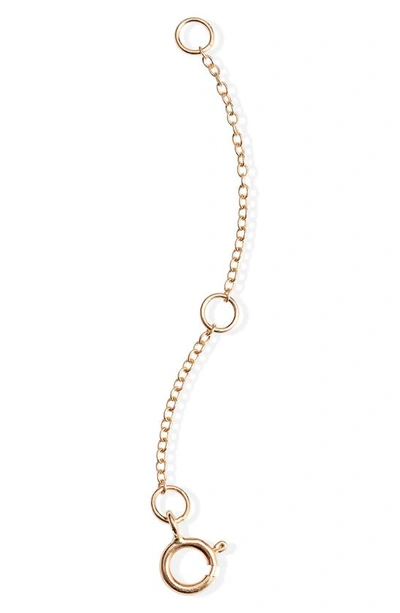 Shop Zoë Chicco 2-inch Necklace Extender In Yellow Gold