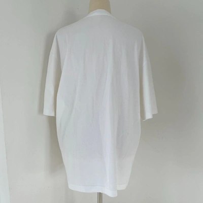 Pre-owned Balenciaga Paris Logo White T Shirt Unisex