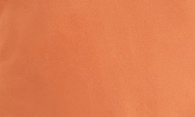 House Of Cb Pixie Ruffle Georgette Body-con Cocktail Dress In Flame Orange
