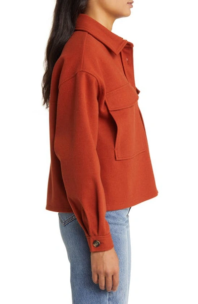 Shop Beachlunchlounge Double Face Crop Jacket In Picante