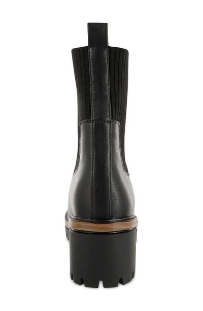 Shop Mia Soraya Lug Wedge Boot In Black